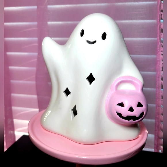 Light up ceramic ghost - Picture 2 of 10